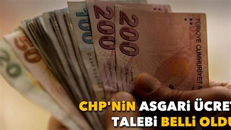 CHP’nin asgari ücret talebi belli oldu